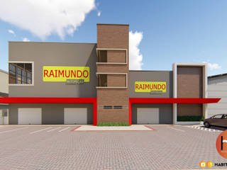 Loja Raimundo Autopeças, Habitus Arquitetura Habitus Arquitetura Edificios de oficinas de estilo moderno Concreto Gris