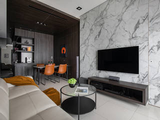 Smile Century - Condominium interior design, 勻境設計 Unispace Designs 勻境設計 Unispace Designs Modern living room
