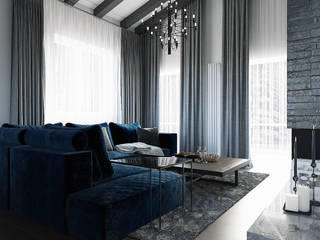 Частный дом в Мурани, Perfect Line Perfect Line Scandinavian style living room