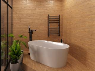 Квартира холостяка , SKRIPNIK DESIGN SKRIPNIK DESIGN ห้องน้ำ ไม้ Wood effect