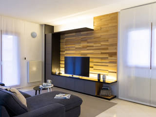 L-living 01, ARCHMMstudio ARCHMMstudio Living room Wood Wood effect