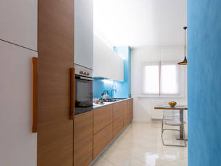 Kitchen & Living - Semi open space, ARCHMMstudio ARCHMMstudio 地中海デザインの キッチン