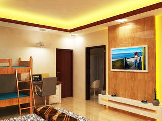 Piyush Pande Residence, Gurooji Designs Gurooji Designs Phòng ngủ phong cách tối giản