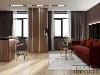 Квартира в современном стиле в ЖК "Династия", Fashion Interior Fashion Interior Minimalist living room