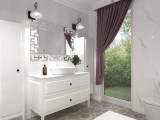 Projekt małej łazienki z nowoczesnymi dodatkami, Senkoart Design Senkoart Design