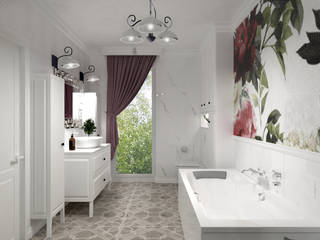 Projekt małej łazienki z nowoczesnymi dodatkami, Senkoart Design Senkoart Design