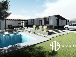 Diseño - Remodelacion - Zona BBQ, 4.19Arquitectos 4.19Arquitectos Dom rustykalny