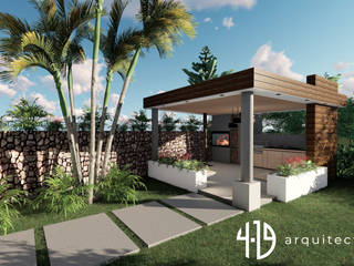 Diseño Arquitectónico - Zona BBQ - Kiosco, 4.19Arquitectos 4.19Arquitectos Villa