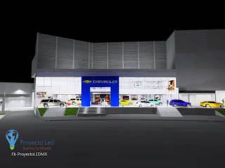 Proyecto Iluminacion Chevrolet, PROYECTO LED PROYECTO LED Commercial spaces