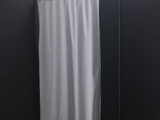 Tende doccia in cotone idrorepellente, AISI Design srl AISI Design srl Modern bathroom آئرن / اسٹیل