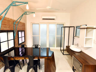 Apartment Renovation In Chennai , Tamil Nadu, Grid Property Developers Grid Property Developers Salas de jantar modernas
