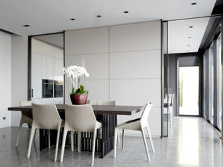 Agencement sur-mesure dans du neuf, RS.D Agencements RS.D Agencements Minimalist dining room