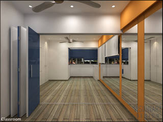 Classroom & Bathroom, VISIONARY DESIGN VISIONARY DESIGN Commercial spaces