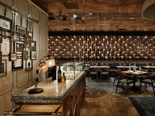 JOSE LUIS, 株式会社DESIGN STUDIO CROW 株式会社DESIGN STUDIO CROW Commercial spaces Copper/Bronze/Brass Green