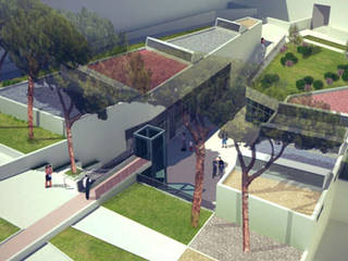 Nuovo edificio residenziale sostenibile - Roma, The Green H LLP The Green H LLP Modern garden