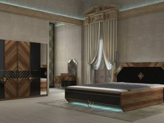 LUXURIA BLACKT, Inan AYDOGAN /IA Interior Design Office Inan AYDOGAN /IA Interior Design Office Спальня в стиле модерн ДПК