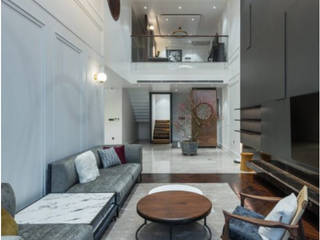 THIẾT KẾ NỘI THẤT CHUNG CƯ MULBERRY LAND, Neo Classic Interior Design Neo Classic Interior Design Salas multimedia de estilo clásico