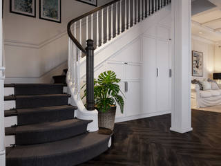 SỰ KẾT HỢP SANG TRỌNG VÀ TINH TẾ GIỮA NỘI THẤT TÂN CỔ ĐIỂN VÀ SCANDINAVIA TRONG CĂN BIỆT THỰ NINE SOUTH, Neo Classic Interior Design Neo Classic Interior Design Stairs