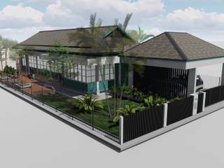 Single Storey Weekend House, Vision Design - Sarawak Vision Design - Sarawak Bungalows Concrete