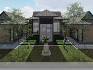 Single Storey Mdern-Malay House, Vision Design - Sarawak Vision Design - Sarawak Garden Shed Bricks