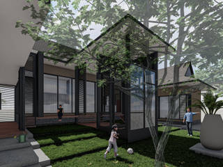 Single Storey Mdern-Malay House, Vision Design - Sarawak Vision Design - Sarawak Garden Shed Bricks