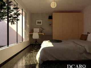 Casa A+M, DCArquitectura DCArquitectura Modern style bedroom Ceramic