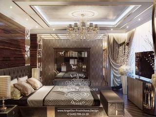Дизайн-проект интерьера женской спальни в стиле ар-деко на Большой Пироговской, Дизайн-студия элитных интерьеров Анжелики Прудниковой Дизайн-студия элитных интерьеров Анжелики Прудниковой Bedroom