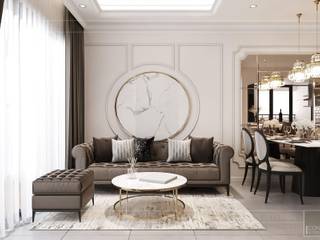 Căn hộ one verandah quận 2, Thiết kế nội thất ICONINTERIOR Thiết kế nội thất ICONINTERIOR Modern living room