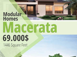 Macerata 69.000$ Modular Homes, Modular Homes: modern by Modular Homes, Modern