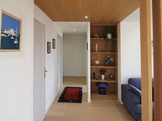 APPARTEMENT A HAGUENAU, Agence ADI-HOME Agence ADI-HOME Modern Corridor, Hallway and Staircase Wood Wood effect