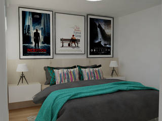 habitación laureles, Naromi Design Naromi Design Small bedroom Wood White
