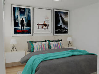 habitación laureles, Naromi Design Naromi Design Small bedroom Wood White