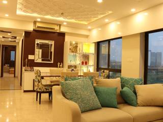 Contemporary Home Design in Kolkata, Cee Bee Design Studio Cee Bee Design Studio Modern living room