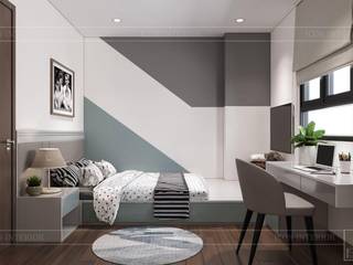 CityLand Park Hills -18 Phan Văn Trị, Thiết kế nội thất ICONINTERIOR Thiết kế nội thất ICONINTERIOR غرفة نوم