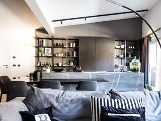 Loft A_G, Design for Living - Cestele architetti Design for Living - Cestele architetti Livings de estilo moderno Metal