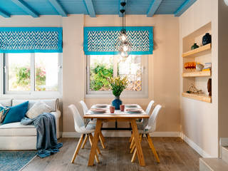Бунгало на Кипре, DARIA PIKOVA DESIGN COMPANY DARIA PIKOVA DESIGN COMPANY Mediterranean style dining room
