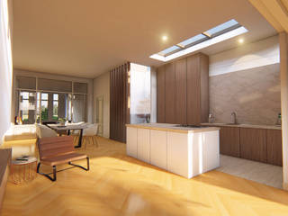 Herenhuis Baronielaan Breda, NINE Living Concepts NINE Living Concepts Modern kitchen
