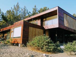 VIVIENDA, CONDOMINIO PICHILEMU, KIMCHE ARQUITECTOS KIMCHE ARQUITECTOS บ้านไม้ ไม้ Wood effect