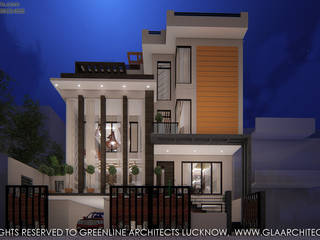 2000 Sqft House Design, greenline architects greenline architects منازل