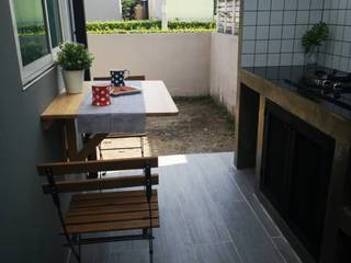 ต่อเติมครัวภายนอก , สายรุ้งรีโนเวท สายรุ้งรีโนเวท Modern Kitchen