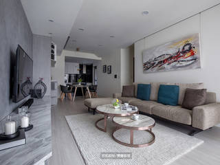 【輕 奢】, 欣和室內裝修有限公司 欣和室內裝修有限公司 Modern living room