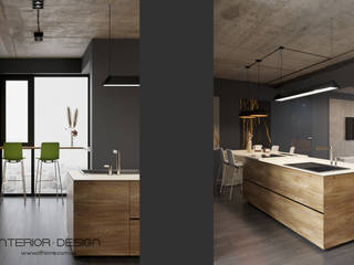 MINIMAL LOFT, DIHOME DIHOME Cocinas de estilo industrial