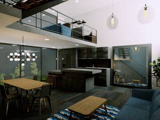 Casa Zoloni, Boom Taller de Arquitectura Boom Taller de Arquitectura インダストリアルデザインの リビング