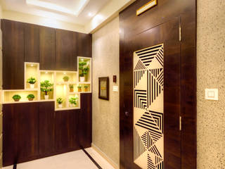 home in mumbai, MV Designs MV Designs Rustikaler Flur, Diele & Treppenhaus Holz Holznachbildung