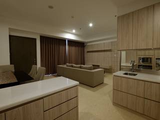 1 Park Avenue, Interior Kaka Permata Interior Kaka Permata Modern living room Plywood