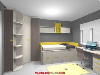 Proyectos 3D, Muebles Rojo Muebles Rojo 子供部屋