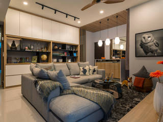 Contemporary Intricacies, Meter Square Pte Ltd Meter Square Pte Ltd Living room Marble