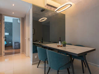 Modern Oriental & Luxury, Meter Square Pte Ltd Meter Square Pte Ltd Modern dining room Marble