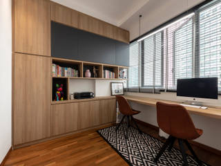 Scandinavian Luxury, Meter Square Pte Ltd Meter Square Pte Ltd Study/office Wood Wood effect