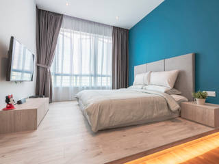 Scandinavian Luxury, Meter Square Pte Ltd Meter Square Pte Ltd Scandinavian style bedroom Wood Wood effect